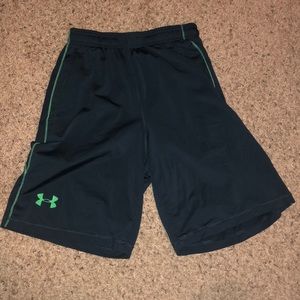 under armour green athletic shorts